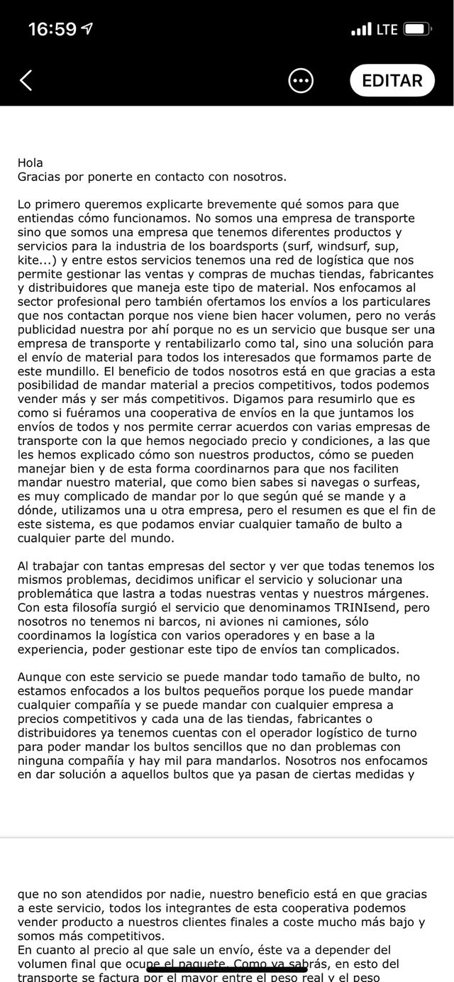 TRINISEND : ENVÍOS DE TABLAS DE SURF ETC