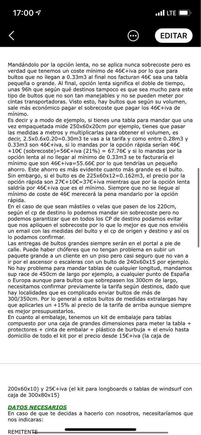 TRINISEND : ENVÍOS DE TABLAS DE SURF ETC
