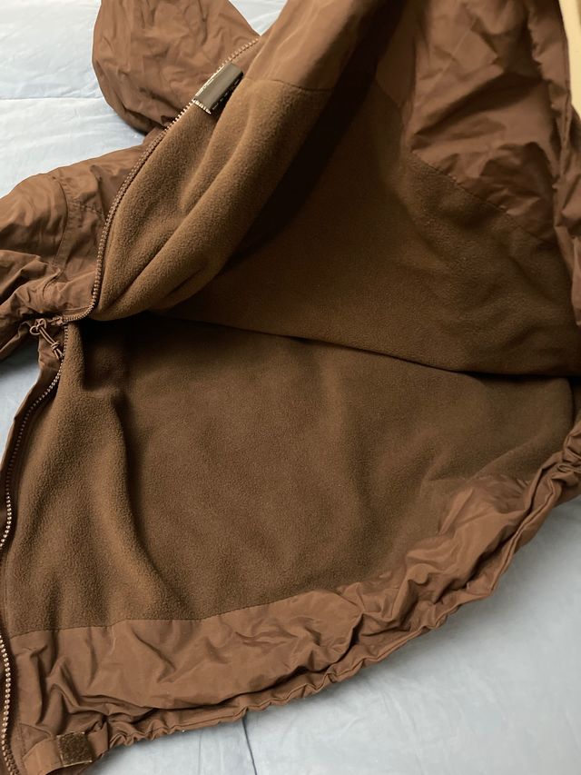 Poncho forro Brandit marrón