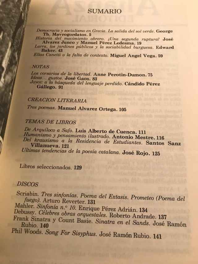 Revista de occidente 1980-1984