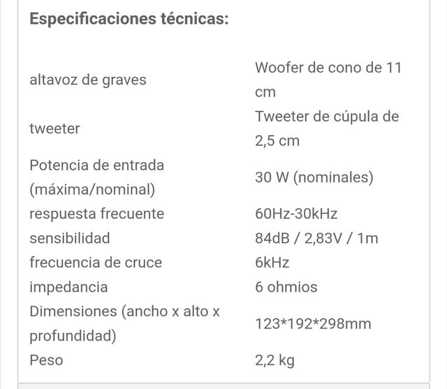 Altavoces Yamaha nuevos