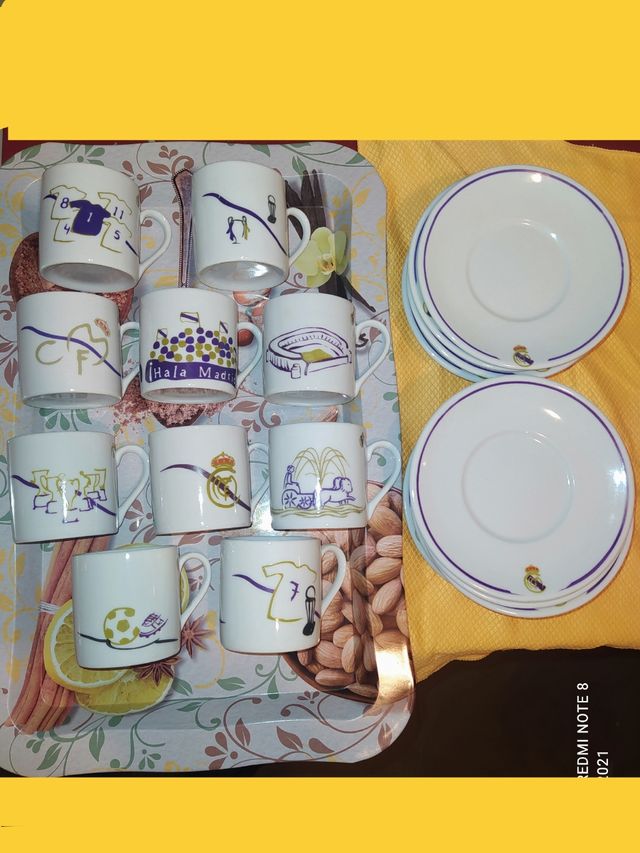 R.MADRID JUEGO TAZITAS CAFÉ