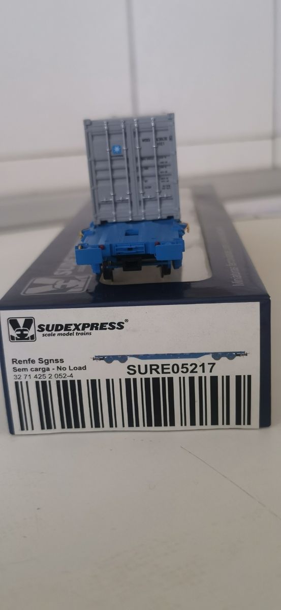 PLATAFORMA Renfe SUDEXPRESS HO 05217 CON CONTENED