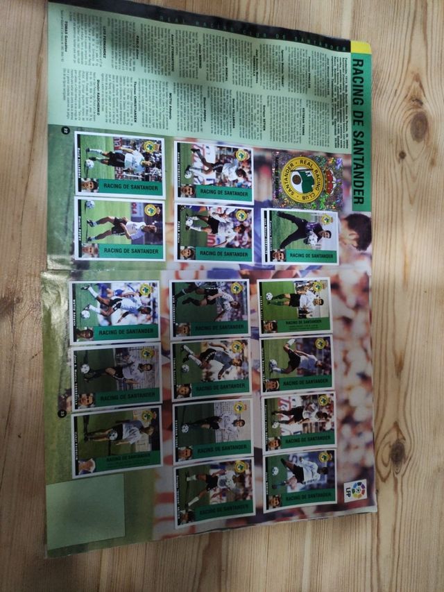 album Panini liga 94-95 con 405 cromos