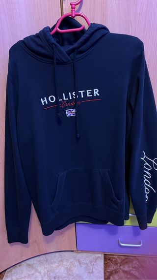 Sudadera Hollister Azul Marino Talla L de segunda mano por 30 EUR en El  Pont de Vilomara i Rocafort en WALLAPOP
