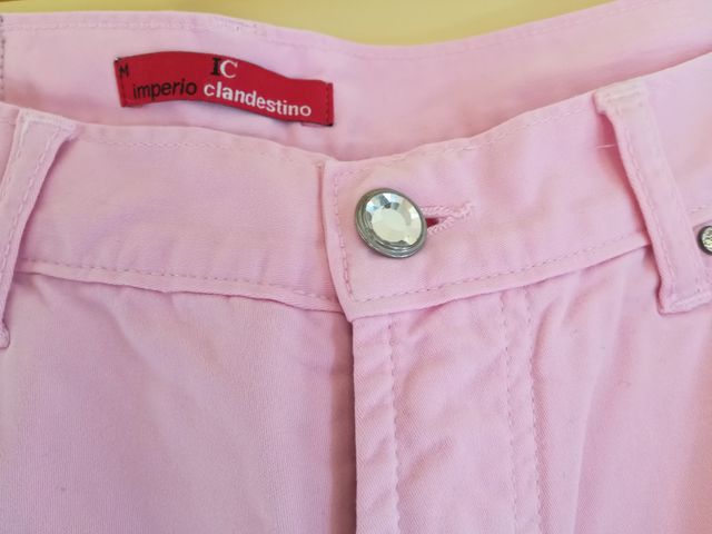 Jeans color rosa