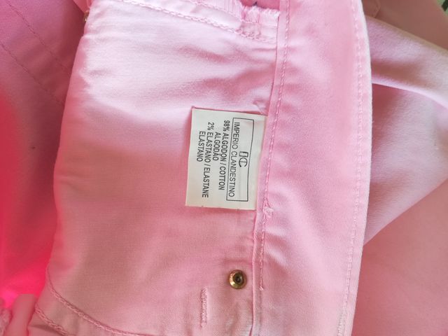 Jeans color rosa