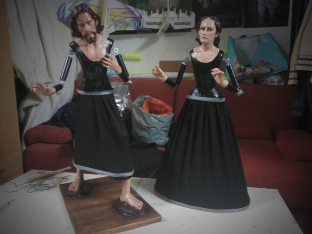 EXCELENTE Cristo Nazareno y Virgen dolorosa