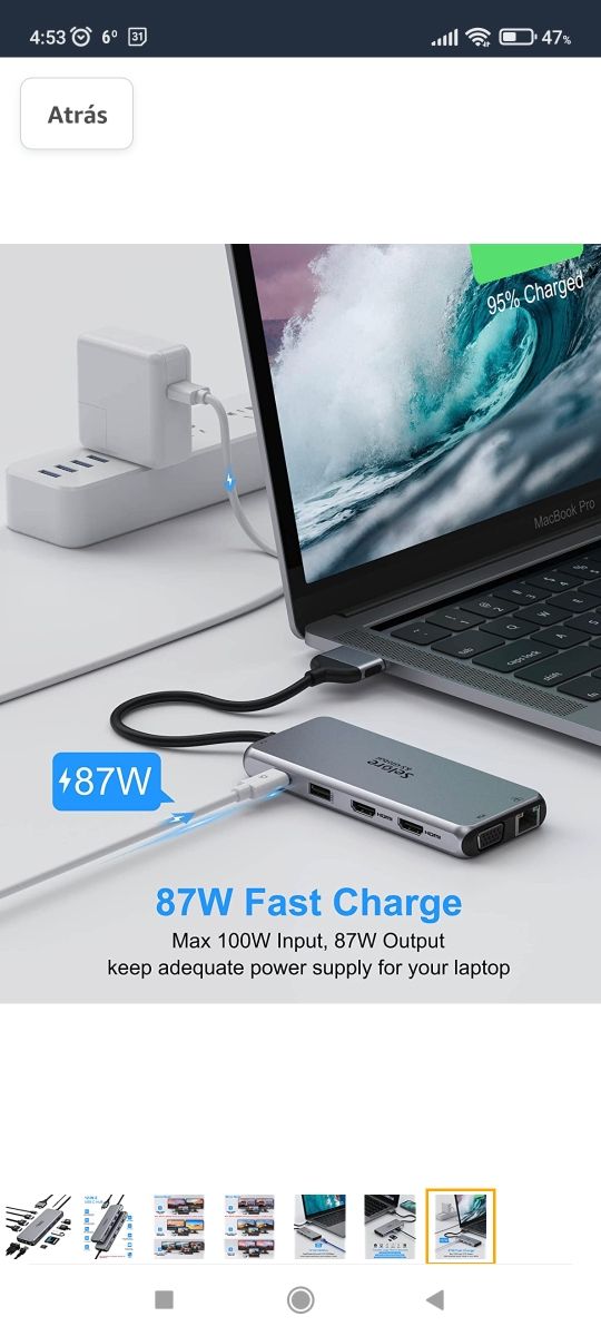 HUB MacBook air12 en 2. A estrenar