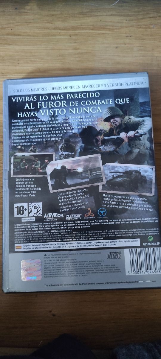 call of duty 3 ps2