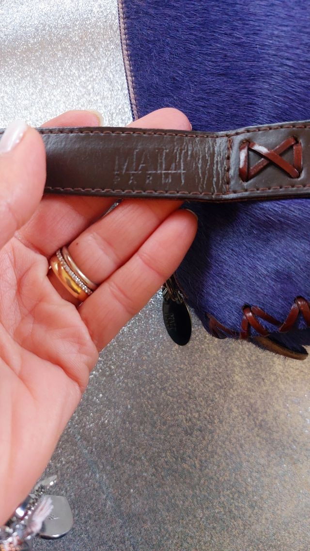 Bauletto in pelle e cavallino Mali Parmi