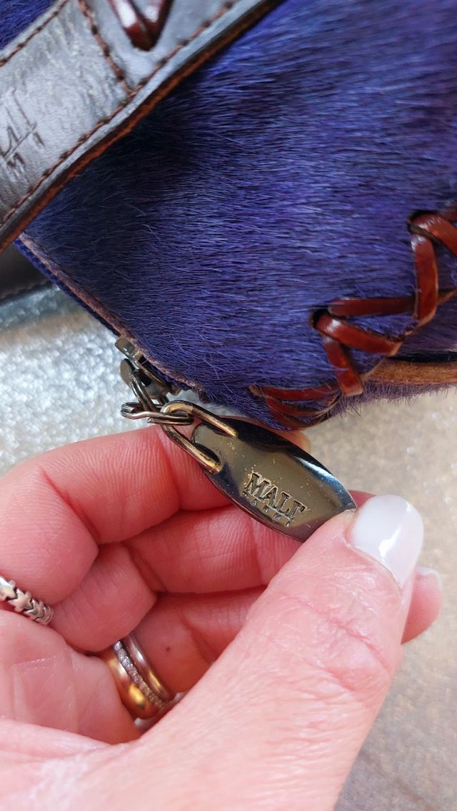 Bauletto in pelle e cavallino Mali Parmi