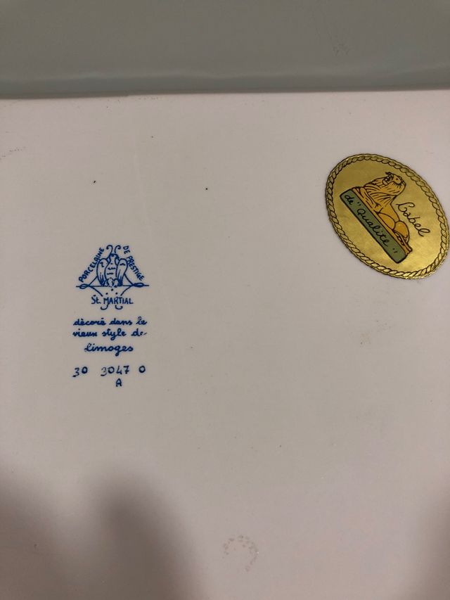 Bandeja y cenicero de Limoge