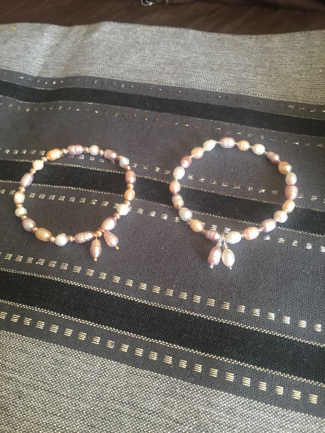 Perlas naturales pulsera nueva