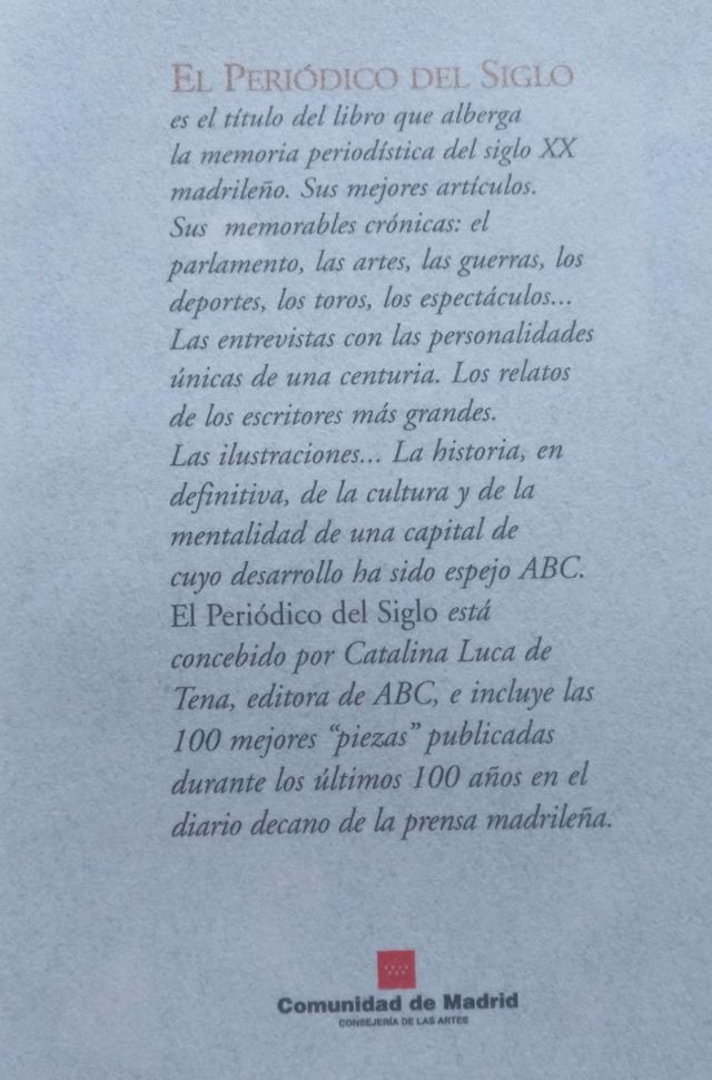 El periodico del siglo - 100 firmas - 100 años -