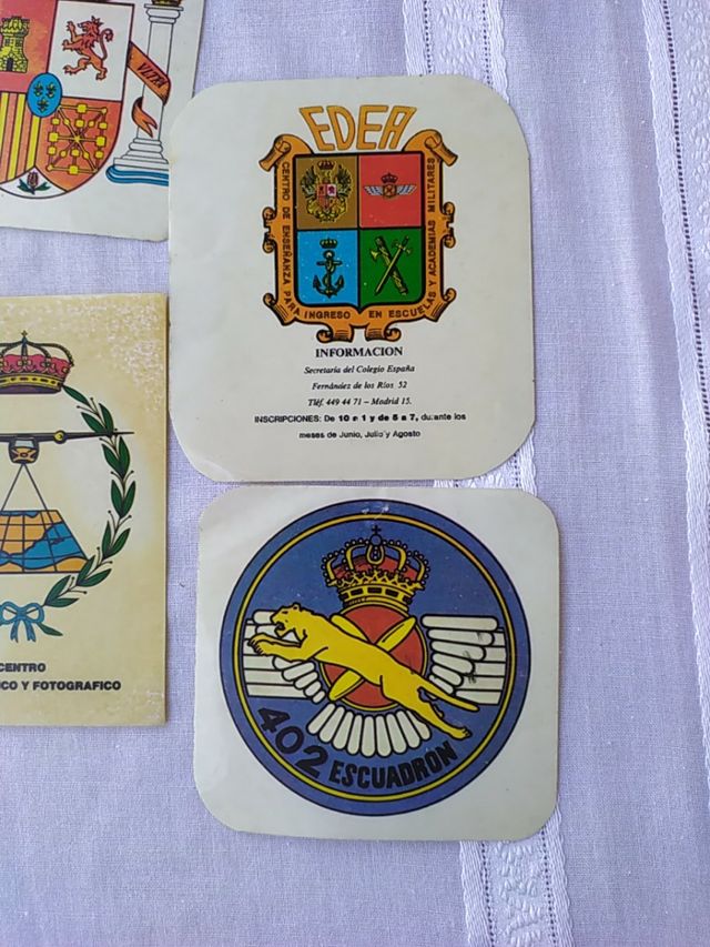 pegatinas militares años 80, escuadron, ejercito