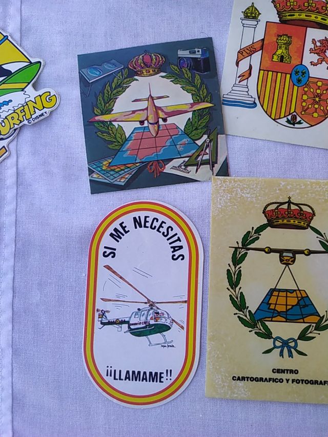 pegatinas militares años 80, escuadron, ejercito