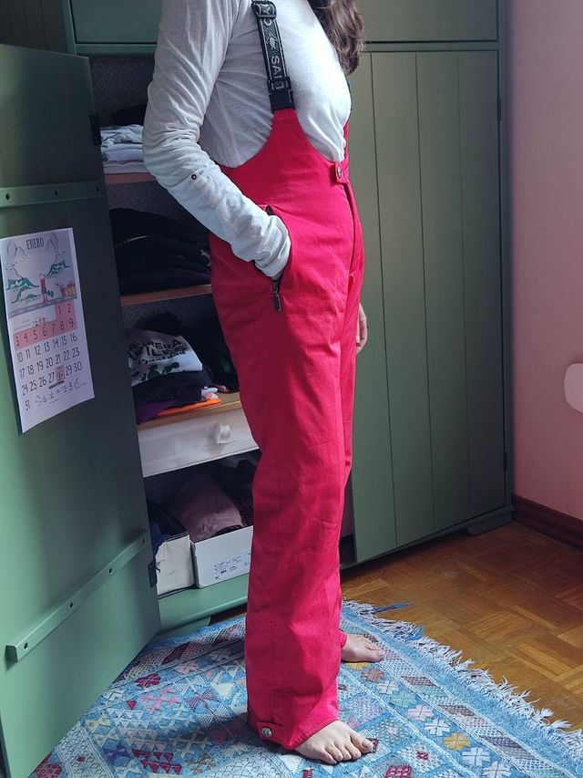 Pantalón-peto de esquí para mujer
