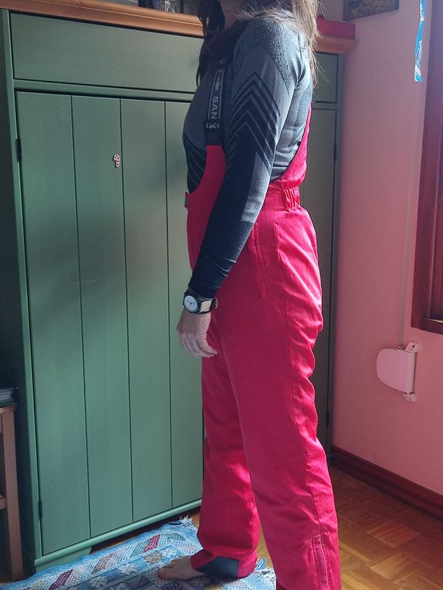 Pantalón-peto de esquí para mujer