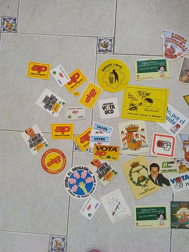 pegatinas de tema politico