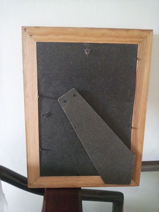 Dos elegantes cuadros madera y laminas.