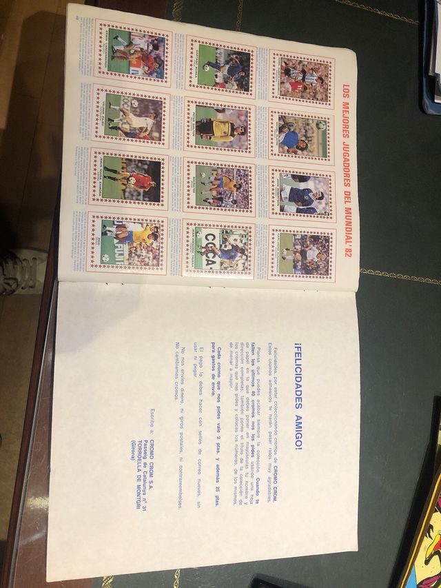 Álbum Fútbol 83 Panini semicompleto