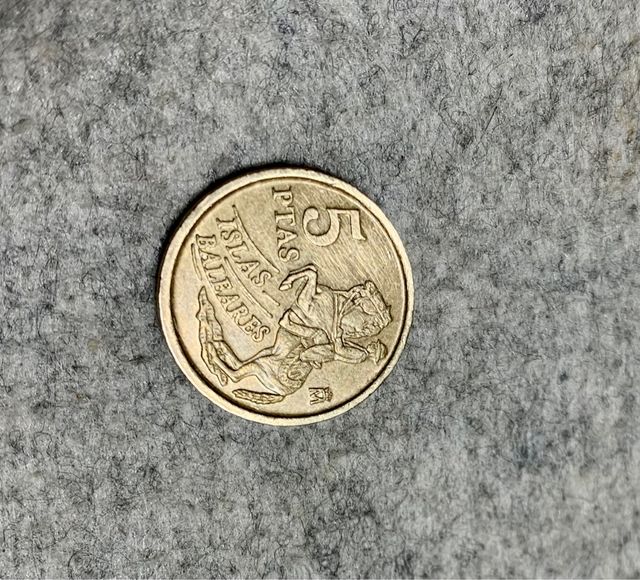 Moneda 5 pesetas Islas Baleares