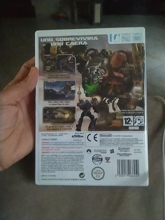 vídeo juego para Wii,nintendo, Transformers.