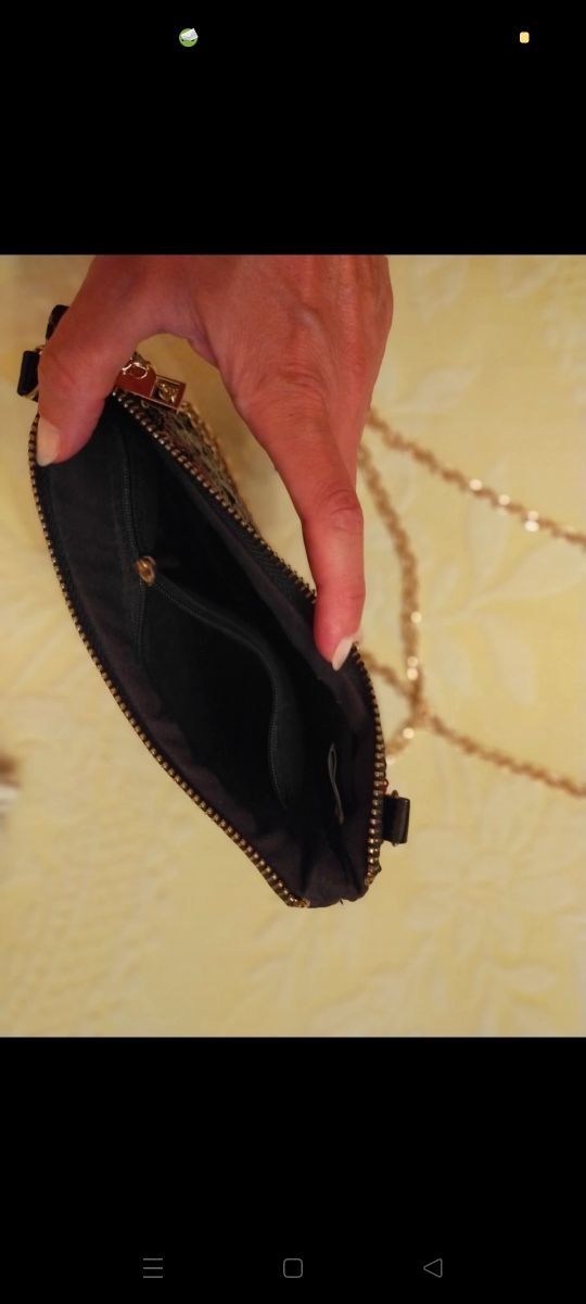 Borsetta paillettes tracolla