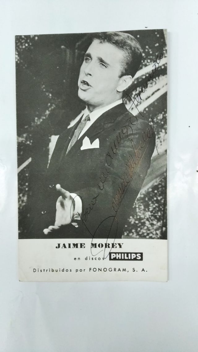 Postal Jaime Morey firmada