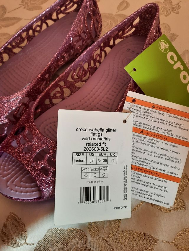 Crocs glitter