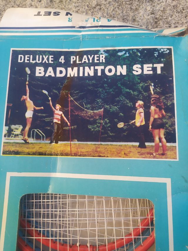 juego de badminton antiguo