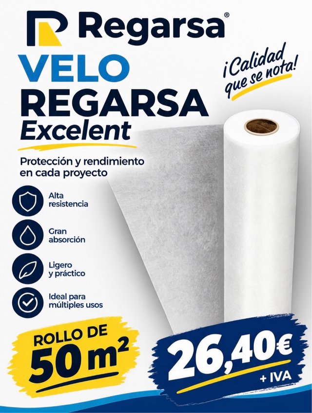 Velo fibra de vidrio Regarsa