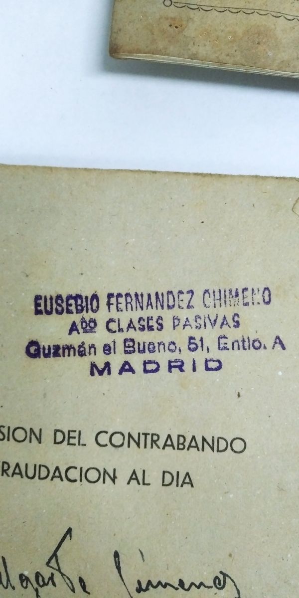 LEY del Contrabando GUARDIA CIVIL 1941