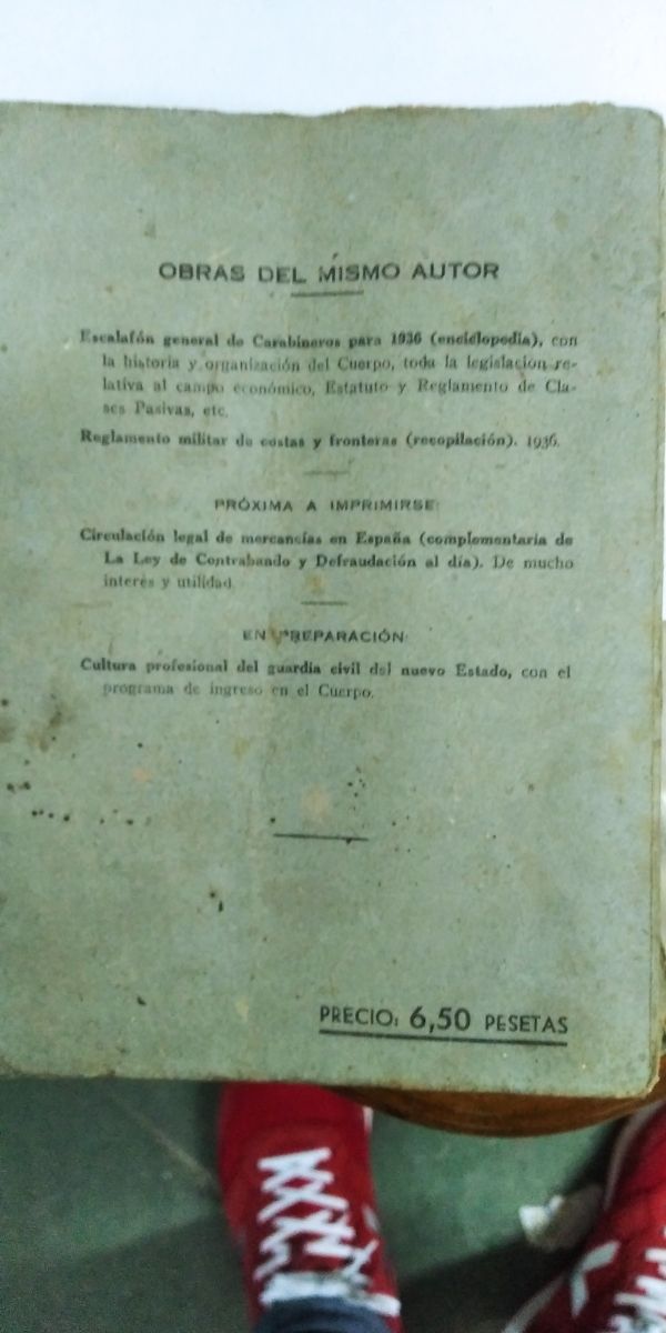 LEY del Contrabando GUARDIA CIVIL 1941