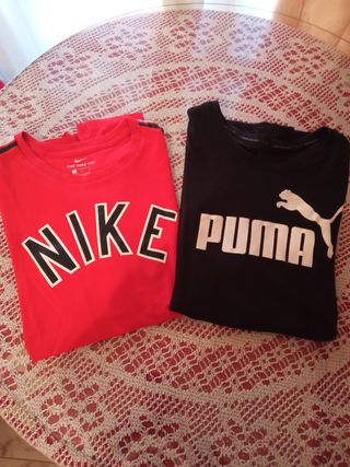 Camisetas manga corta Nike Puma original de segunda mano por 20 EUR en  Torrejón de Ardoz en WALLAPOP