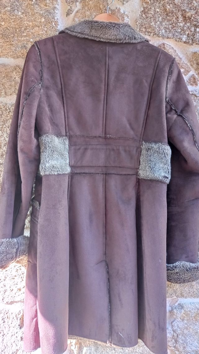 Abrigo piel vuelta Adolfo Domínguez mujer