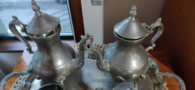 Vendo juego de café con bandeja