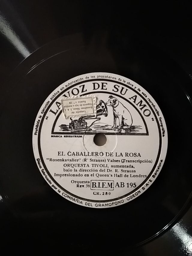 disco de pizarra para gramófono