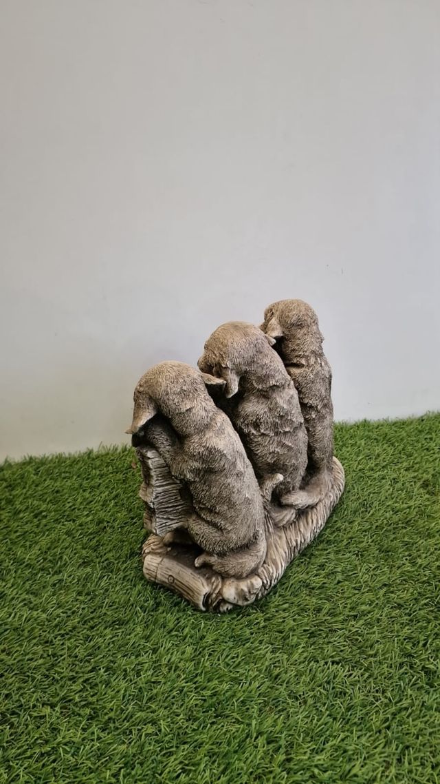 PERRITOS TRIO PIEDRA ARTIFICIAL