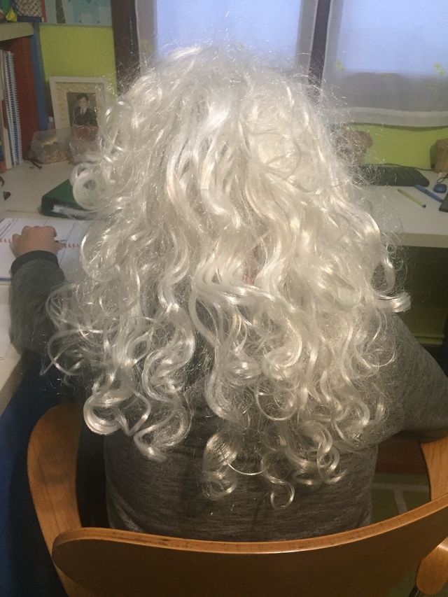 PELUCA BLANCA SEMINUEVA