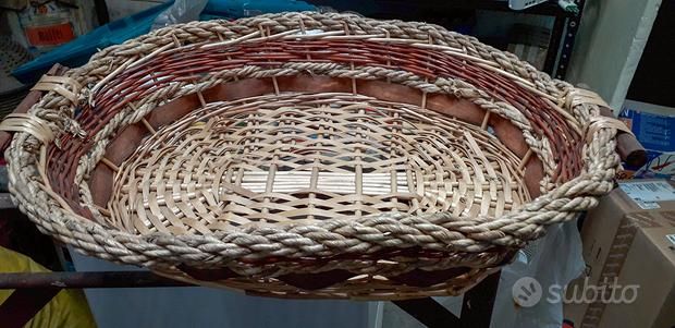 cestino di vimini ovale