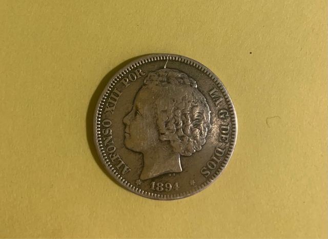2 pesetas Alfonso XIII año 1894