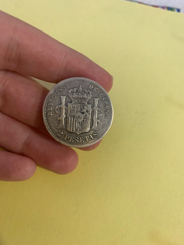 2 pesetas Alfonso XIII año 1894