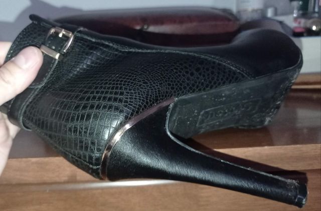 Bota corta mujer tacón