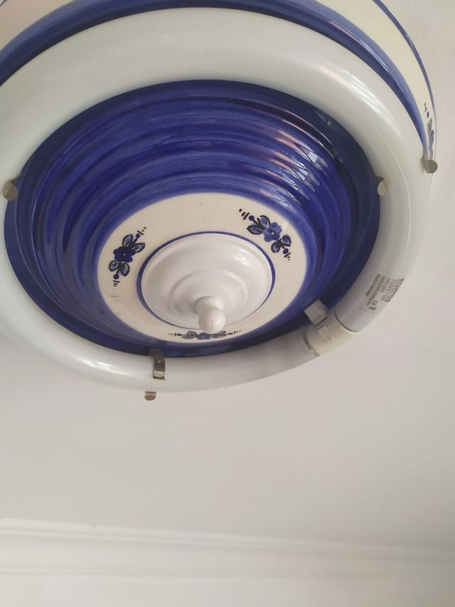 plafón cerámica pintado a mano