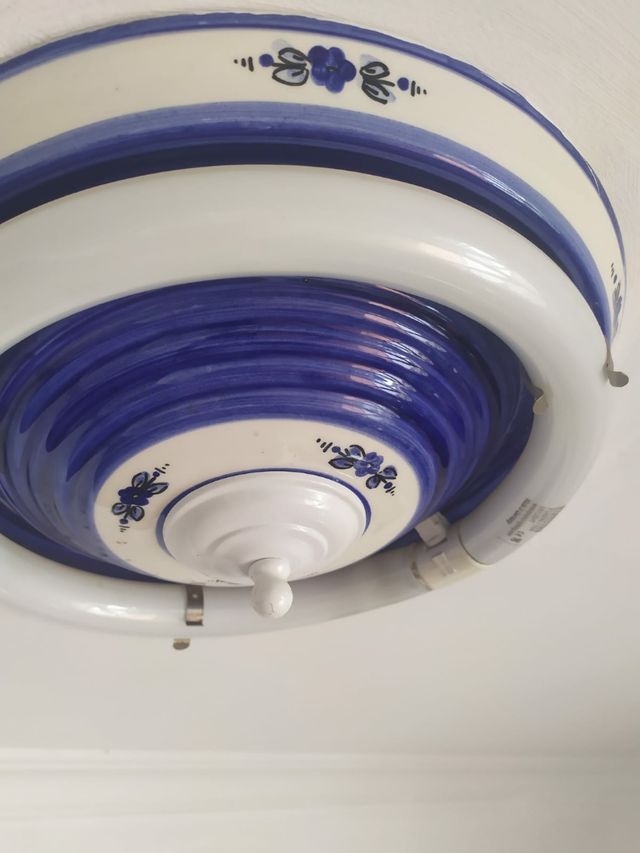 plafón cerámica pintado a mano