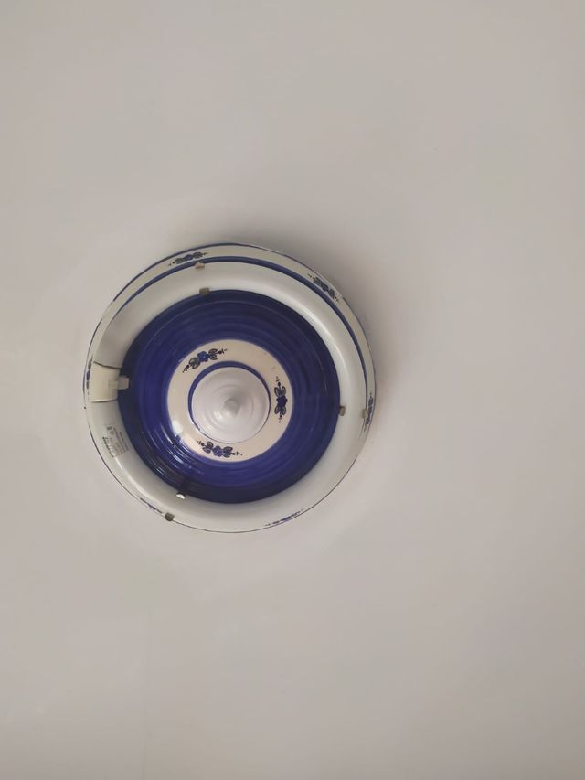 plafón cerámica pintado a mano