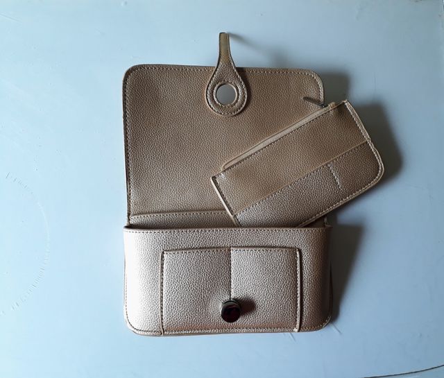 Neceser bolsa viaje,espejo doble bolso,pinza Cejas