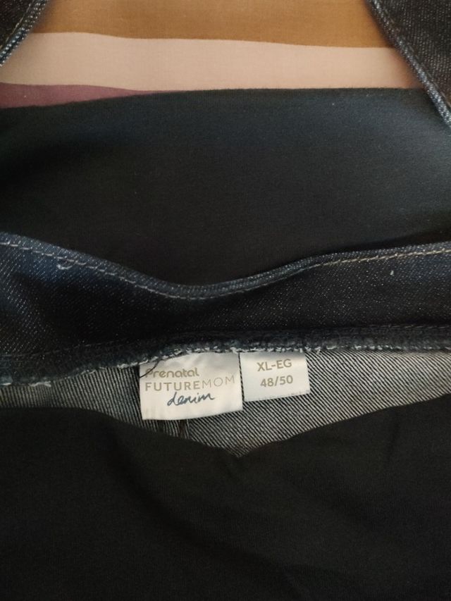 peto  largo vaquero premamá prenatal 